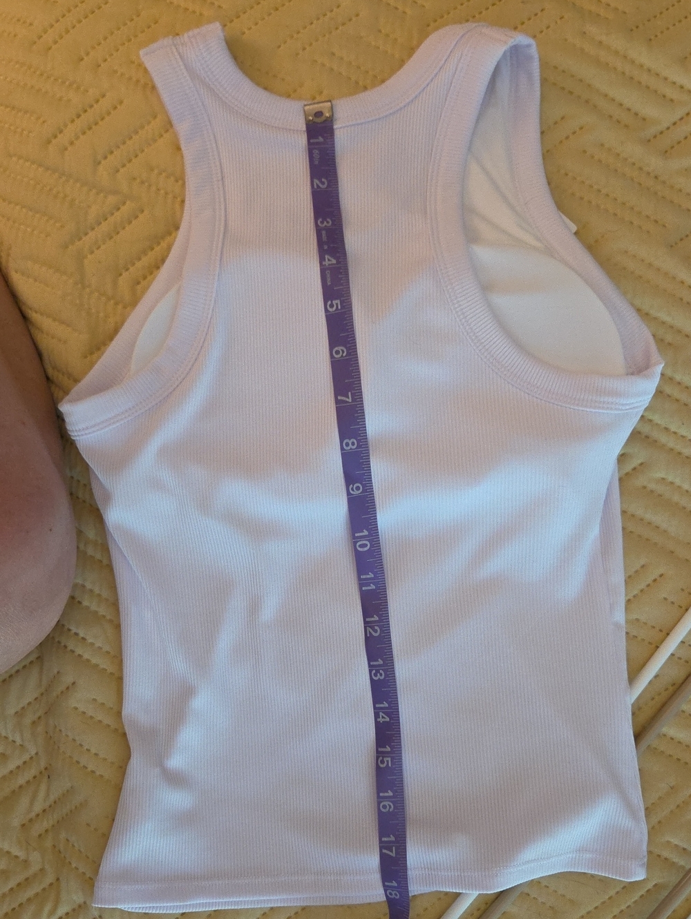 White Ribbed Tank - Picture 8 of 8